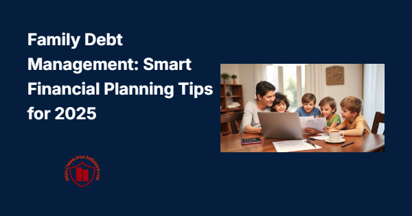 superblog-image-gen - 2025-04-27T114832.293 A family working together at a table, planning their budget and managing debt, with a laptop, calculator, and documents, symbolizing financial recovery