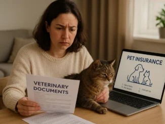 Owner researching does pet insurance cover pre-existing conditions for senior cat